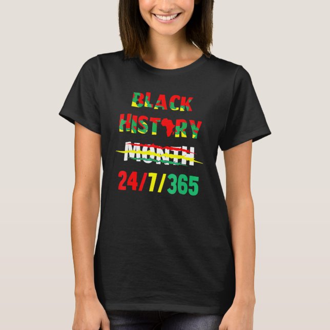 T-shirt Black History Month 247365 Melanin Afro African Pr (Devant)