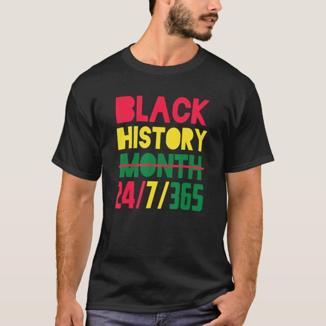 T-shirt Black History Month African American (Devant)