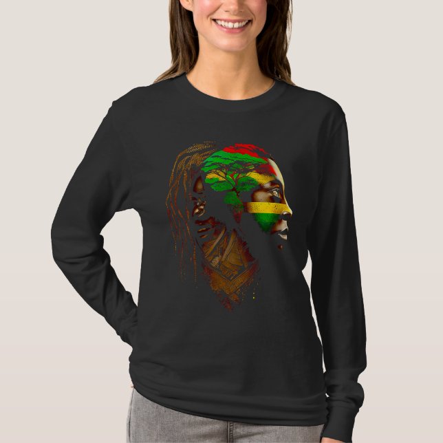 T-shirt Black history month  African American Ancestors' r (Devant)