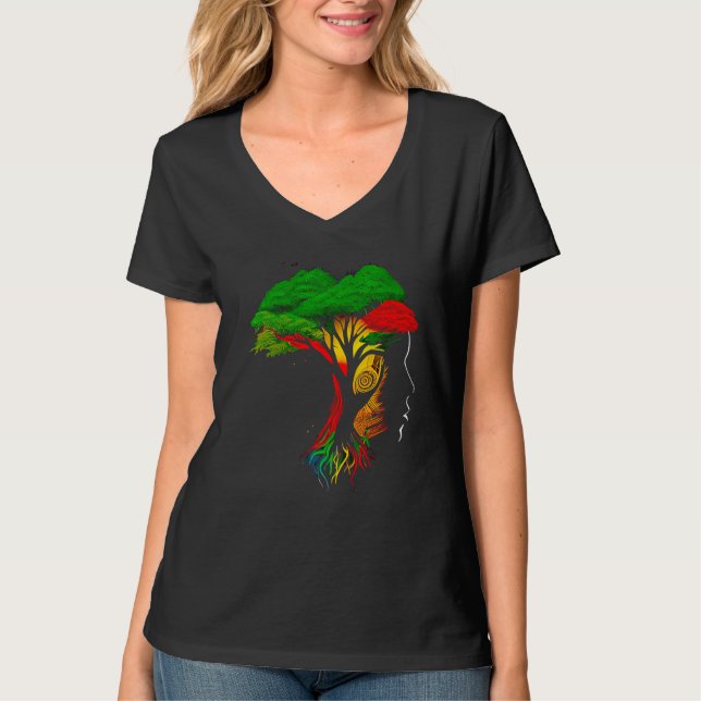 T-shirt Black history month  African American Ancestors' r (Devant)