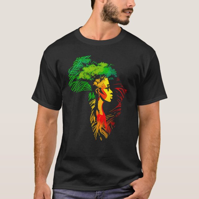 T-shirt Black history month  African American Ancestors' r (Devant)