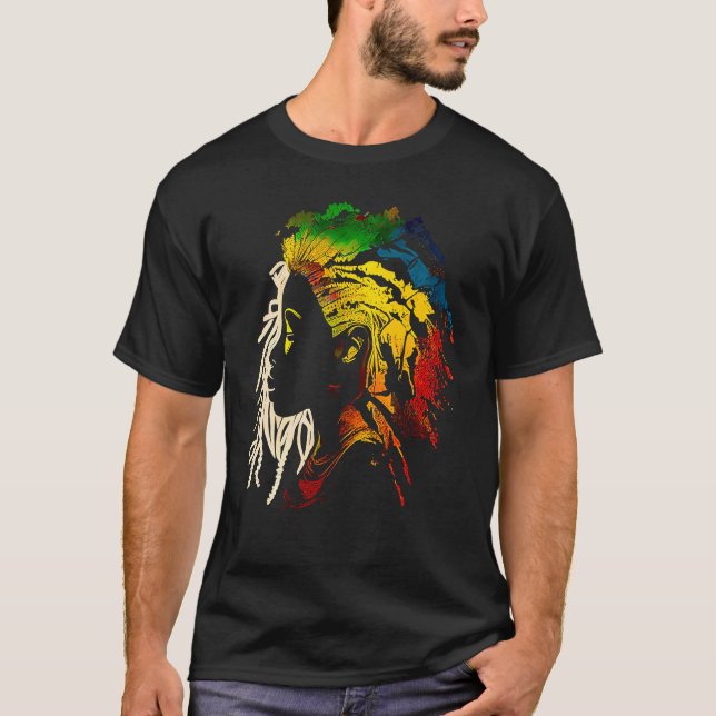 T-shirt Black history month  African American Ancestors' r (Devant)