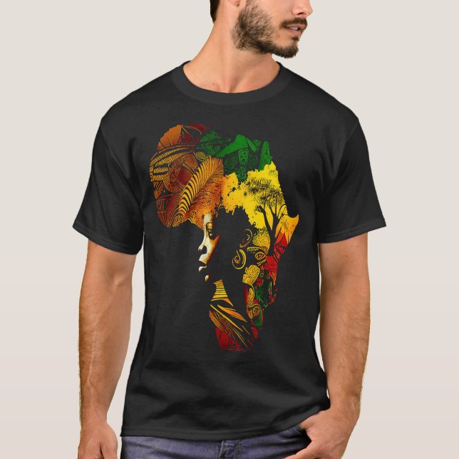T-shirt Black history month  African American Ancestors' r (Devant)