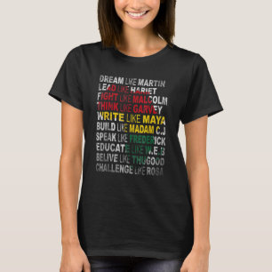 T-shirt Black History Month African American Country Celeb
