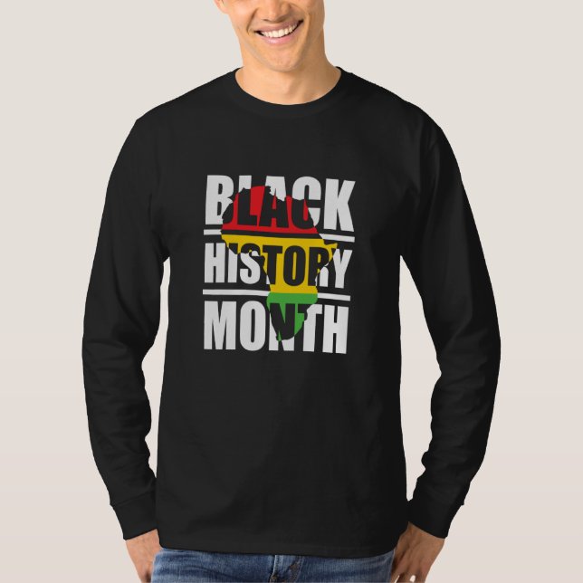 T-shirt Black History Month African Continent (Devant)