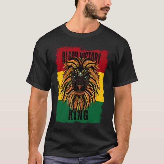 T-shirt Black History Month African Lion Black History Roo (Devant)