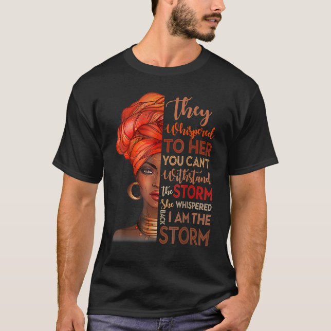 T-shirt Black History Month African Woman Afro I Am The St (Devant)