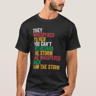 T-shirt Black History Month African Woman Afro I Am The St