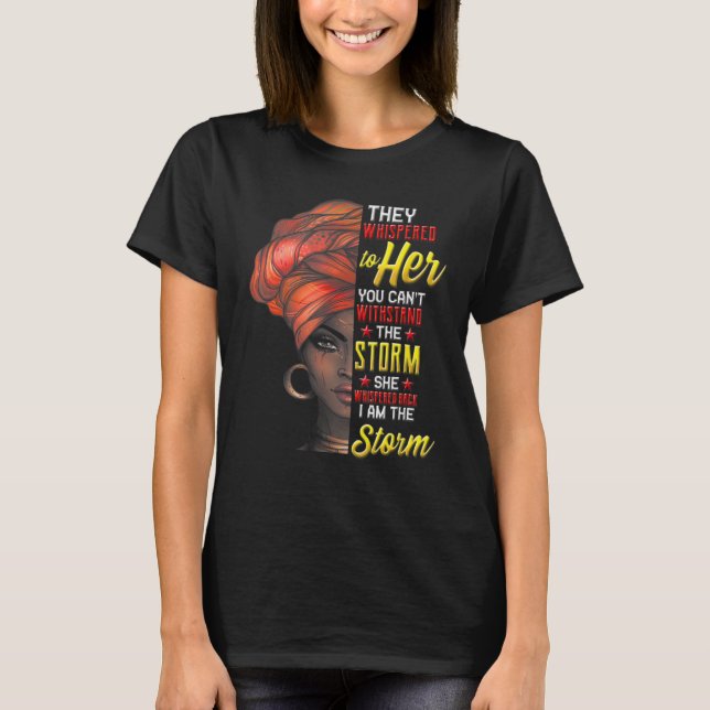 T-shirt Black History Month African Woman Afro I Am The St (Devant)
