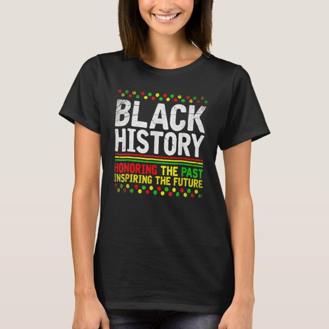T-shirt Black History Month Afro African Pride Men Women K (Devant)