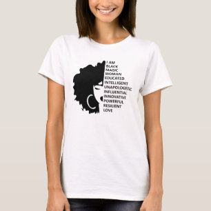 T-shirt Black History Month Afro Woman African American