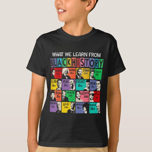 T-shirt Black History Month Black Leaders African American (Devant)