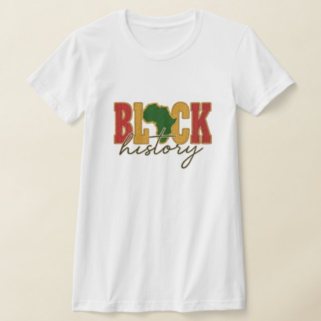 T-shirt Black History Month Crochet Style (Poser)