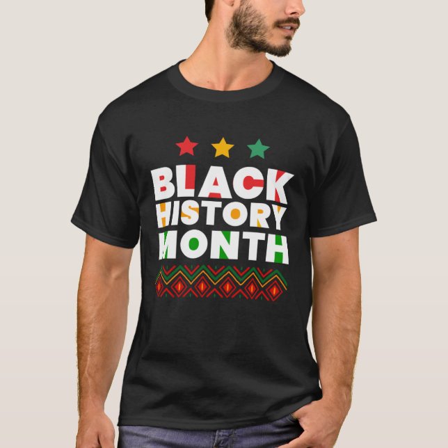 T-shirt Black History Month for Boy and Girls (Devant)