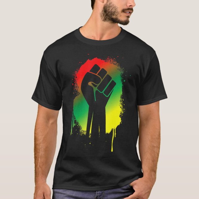 T-shirt Black History Month For Men Women Kids African Pow (Devant)