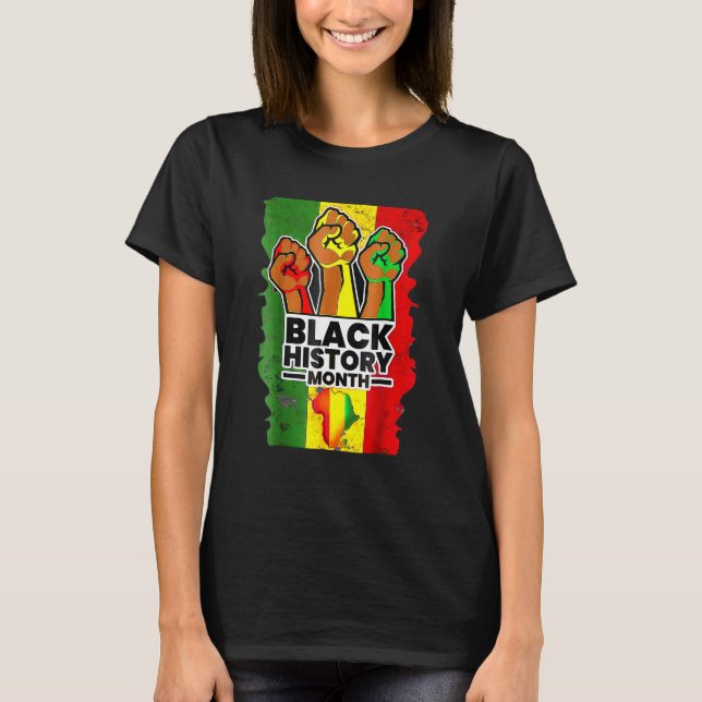 T-shirt Black History Month Melanin Afro African Pride Men (Devant)