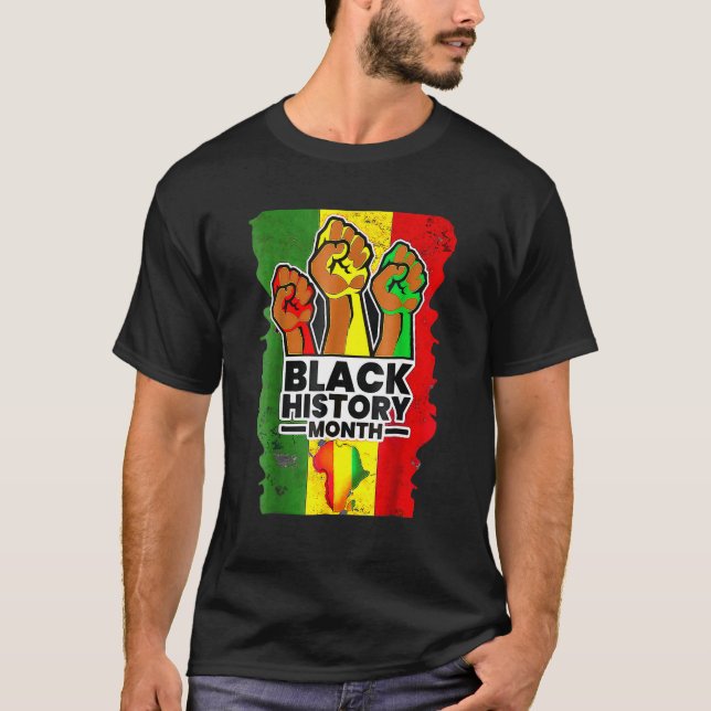 T-shirt Black History Month Melanin Afro African Pride Men (Devant)
