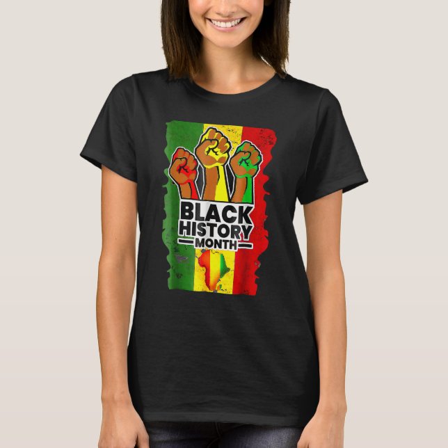 T-shirt Black History Month Melanin Afro African Pride Men (Devant)