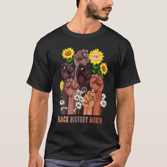 T-shirt Black History Month Melanin Afro African Pride Men (Devant)