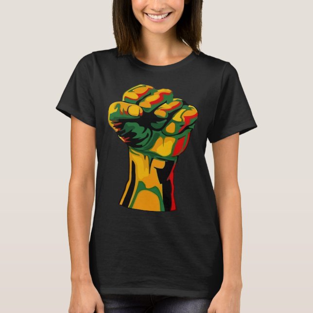 T-shirt Black History Month Strong African For Women Men (Devant)