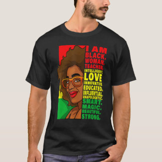 T-shirt Black History Month Teacher Women African Teachers