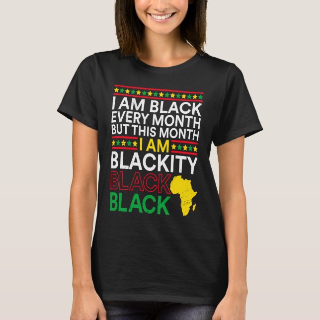T-shirt Black History Month USA History America African (Devant)