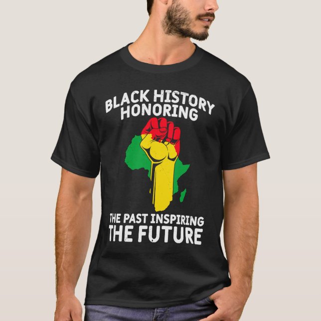 T-shirt Black History Month USA History America African  1 (Devant)