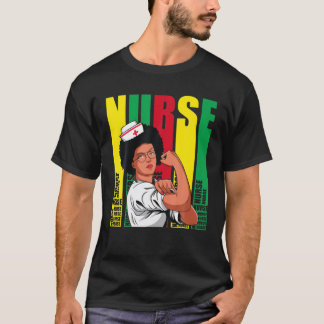 T-shirt Black.History.Nurse African American Pride Melanin