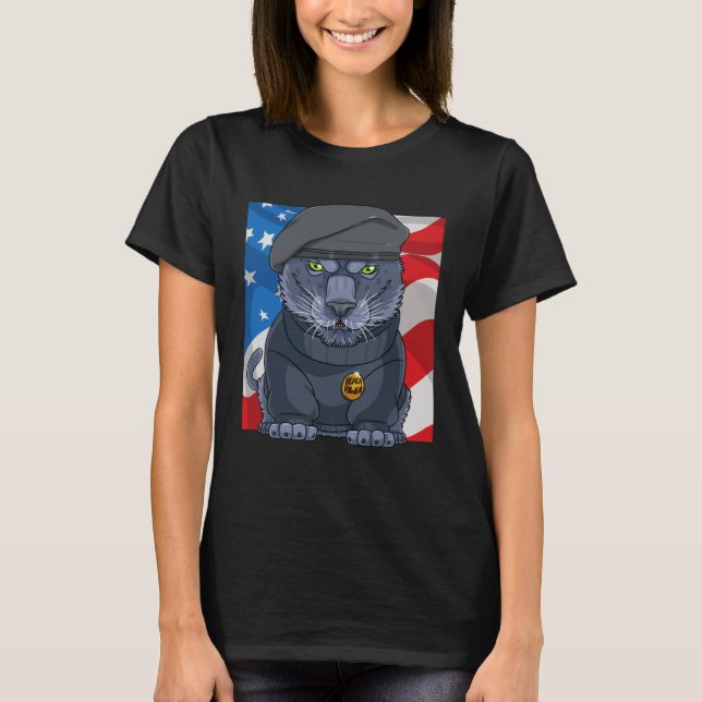 T-shirt Black History Panther Party Patriotic African Amer (Devant)