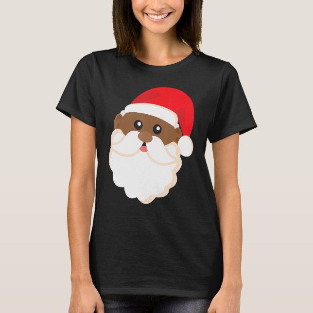 T-shirt Black History Père Noël Funny Cool Pride Noël (Devant)