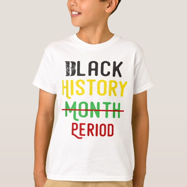 T-shirt Black History Période Black Pride Black Histoire L (Devant)