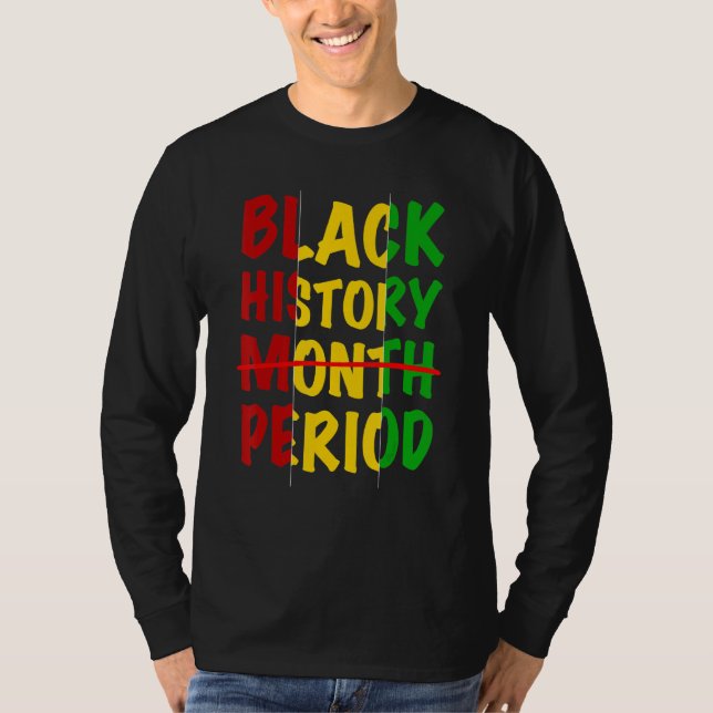 T-shirt Black History Période Black Pride Retro Black Hist (Devant)