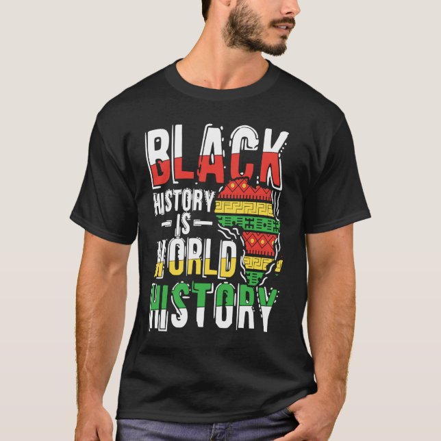 T-shirt Black Histroy Month  Prde African American (Devant)