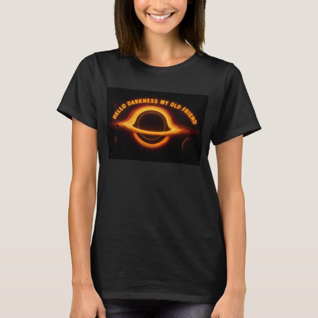 T-shirt Black Hole Interstellar Conversation (Devant)
