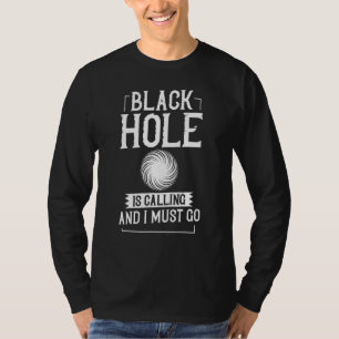 T-shirt Black Hole Space Light Galaxy Universe Lactky Way