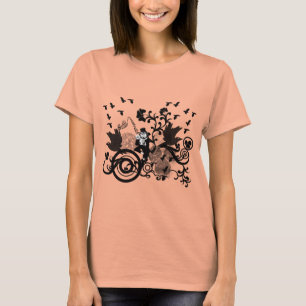 T-shirt Black Irish Swirls et Leprechauns