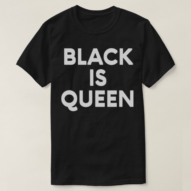 T-shirt Black is Queen  (Design devant)