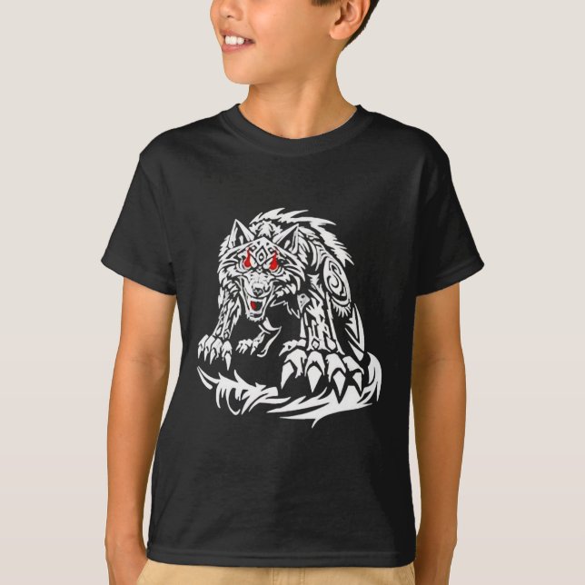 T-shirt Black Jacob Fatu Wolf (Devant)