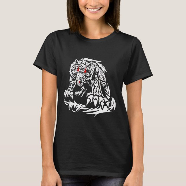 T-shirt Black Jacob Fatu Wolf (Devant)
