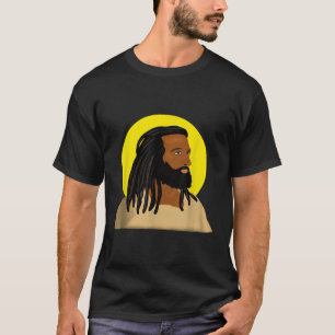 T-shirt Black Jesus Locs African American Religion