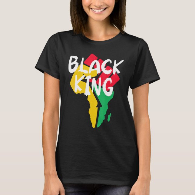 T-shirt Black King Black History Month African American Bl (Devant)