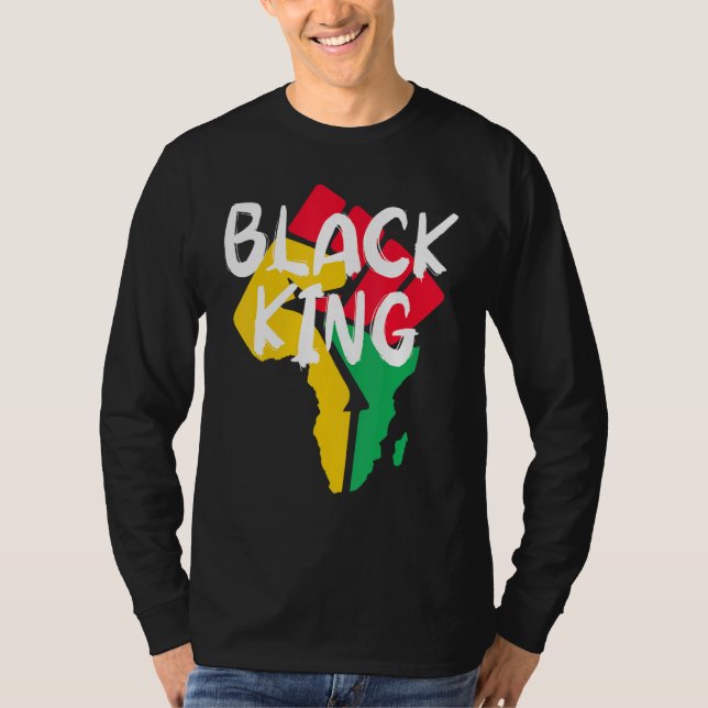 T-shirt Black King Black History Month African American Bl (Devant)