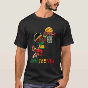 T-shirt Black King Dunking Un Basketball JunetDix Boys Ki