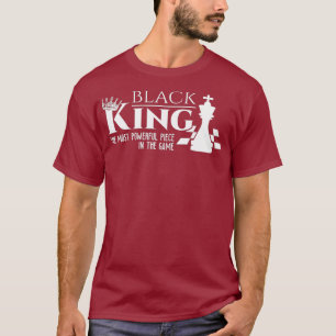 T-shirt Black King - Le Pièce Le Plus Puissant Du Jeu
