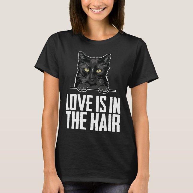 T-shirt Black kitten  Black women  Black men (Devant)