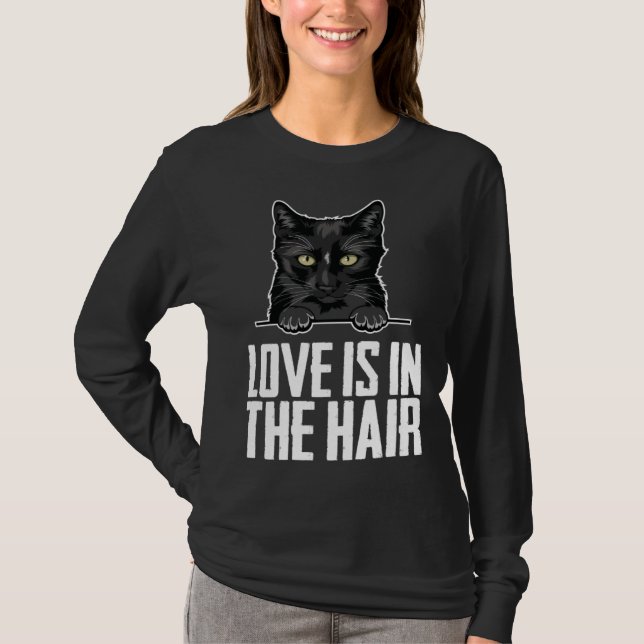 T-shirt Black kitten  Black women  Black men (Devant)