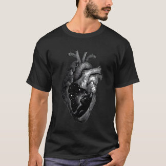 T-shirt Black Kitty Cat Heart, Love You, Vous m'avez eu à