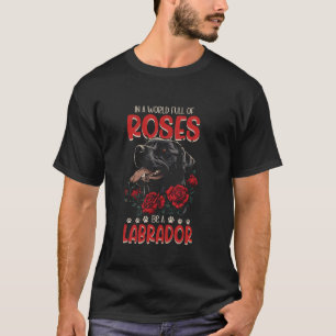 T-shirt Black Lab Chien Labrador Retriever Maman