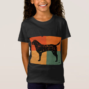 T-Shirt Black Lab Color Blocs Grunge Distressed Vintage S