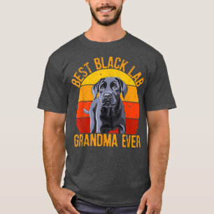 T-shirt Black Lab Grandma Labrador Retriever Vintage Retro